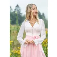 Dirndlbluse ARNSTEIN ~ ~ weiß