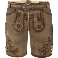 Kinder Lederhose ALVIN ~ braun antik