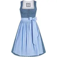 Midi Dirndl 65 cm blau hellblau Hilda 015072