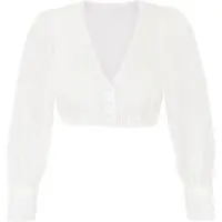 Dirndlbluse DAISY ~ ~ weiß