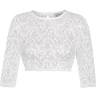 Dirndlbluse MARIELLA ~ ~ weiß