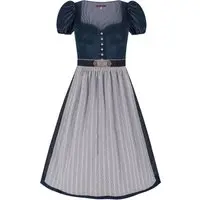 Dirndl HANNI (75 cm) ~ ~ dunkelblau, grau