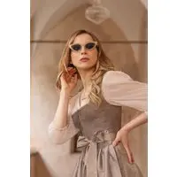 Dirndlbluse AHORNTAL taupe ~ taupe