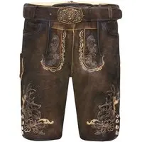 Lederhose kurz dunkelbraun Luis 015422