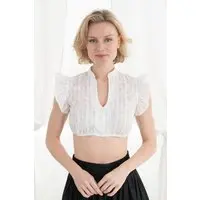 Dirndlbluse HILDE ~ weiß