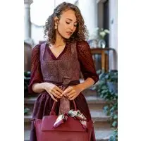 Dirndlbluse AHORNTAL ~ bordeaux