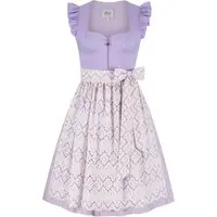 Dirndl LISA (65 cm) mit Leinen-Mieder ~ ~ flieder