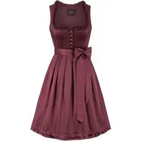 Dirndl FIOLA (70 cm) ~ ~ dunkelrot