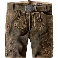 Trachtenlederhose Lewis (wood gespeckt, ) von Stockerpoint Classics für Herren, Lederhosen, % Leder
