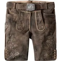 Trachtenlederhose Bastian (kiesel gespeckt, ) von Stockerpoint Classics für Herren, Lederhosen, % echt Leder
