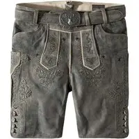 Trachtenlederhose Artur (granit gespeckt, ) von Stockerpoint Classics für Herren, Lederhosen, % echt Leder