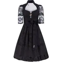 Midi Dirndl 70 cm schwarz Black Lady 016393