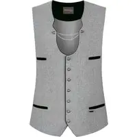 Trachtenweste Salerio (hellgrau, ) von Stockerpoint Classics für Herren, Oberteile, % Wolle, % Viskose, % Polyester