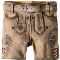 Kinderlederhose Michel (esche gespeckt, ) von Stockerpoint Trachtenkids für Unisex, Lederhosen, % Leder