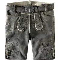 Trachtenlederhose Lewis (granit gespeckt, ) von Stockerpoint Classics für Herren, Lederhosen, % Leder