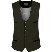 Trachtenweste Salerio (moosgrün, ) von Stockerpoint Classics für Herren, Oberteile, % Wolle, % Viskose, % Polyester