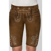Trachtenlederhose Piper (stein geäscht, ) von Stockerpoint Heimatgwand für Damen, Hosen, % echt Leder
