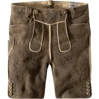 Hirschlederhose Königstein (oid kiesel-schwarz, ) von Stockerpoint Bergfeuer für Herren, Lederhosen, % Hirschleder