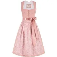 Midi Dirndl 70 cm altrosa Samtcord Rosalie 017125