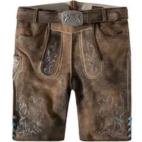 Trachtenlederhose Leo Bavaria (kiesel gespeckt, ) von Stockerpoint Classics für Herren, Lederhosen, % Leder