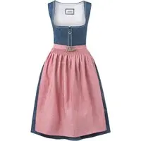 Dirndl Roseline (blau-altrosa, ) von Stockerpoint Heimatgwand für Damen, Lange Dirndl -96 cm, % Baumwolle
