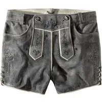 Trachtenlederhose Nelly (granit gespeckt, ) von Stockerpoint Heimatgwand für Damen, Hosen, % Leder