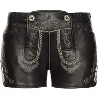 Trachtenlederhose Mona (black nappa, ) von Stockerpoint Heimatgwand für Damen, Hosen, % echt Leder