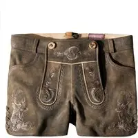Trachtenlederhose Leya (kiesel gespeckt, ) von Stockerpoint Heimatgwand für Damen, Hosen, % Leder