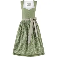 Dirndl Edonita (schilf, ) von Stockerpoint Heimatgwand für Damen, Lange Dirndl -96 cm, % Baumwolle