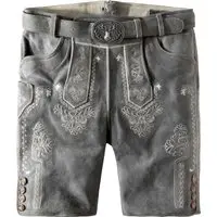 Trachtenlederhose Artur (hellgrau gespeckt, ) von Stockerpoint Classics für Herren, Lederhosen, % echt Leder