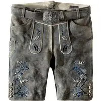 Trachtenlederhose Herbert (granit gespeckt, ) von Stockerpoint Classics für Herren, Lederhosen, % Ziegenleder