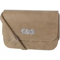 Trachtentasche mit Steppung ~ taupe