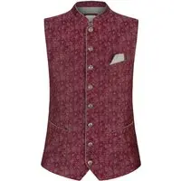 Trachtenweste Edward (bordeaux, ) von Stockerpoint Classics für Herren, Oberteile, % Leinen, % Polyester, % Viskose