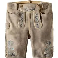 Säm. gegerb. Lederhose Tobias (oid stein-rauch, ) von Stockerpoint Bergfeuer für Herren, Lederhosen, % sämisch gegerbtes Leder