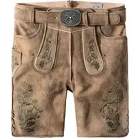 Trachtenlederhose Girgl (senf gespeckt-grün, ) von Stockerpoint Classics für Herren, Lederhosen, % echt Leder