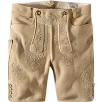 Hirschlederhose Königstein (oid natur-grau, ) von Stockerpoint Bergfeuer für Herren, Lederhosen, % Hirschleder