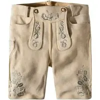 Säm. gegerb. Lederhose Tobias (oid sand-grau, ) von Stockerpoint Bergfeuer für Herren, Lederhosen, % sämisch gegerbtes Leder
