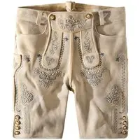 Säm. gegerb. Lederhose Fellhorn (oid sand-grau, ) für Herren, Lederhosen, % sämisch gegerbtes Leder