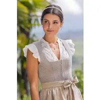 Dirndlbluse SEGNITZ ~ weiß