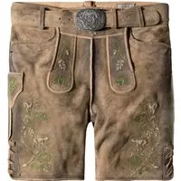 Bio-Lederhose Falkenstein (uroid, ) von Stockerpoint Classics für Herren, Lederhosen, % Bio-Wildbockleder