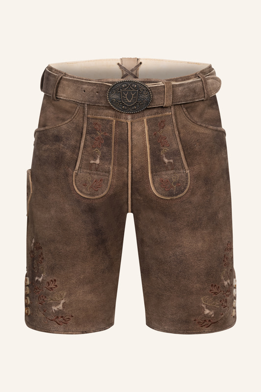 Lederhose Ruven mit Gürtel