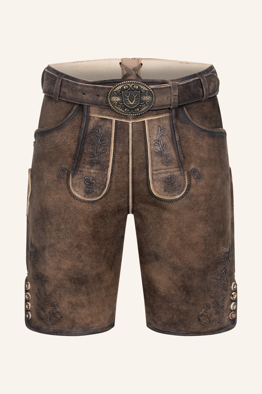Lederhose Aelion mit Gürtel