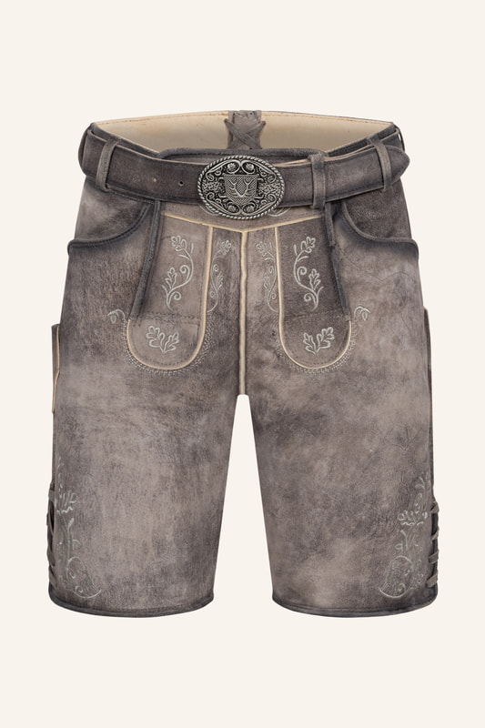 Lederhose Zephar mit Gürtel