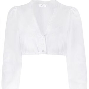 Dirndlbluse THEKLA ~ weiß