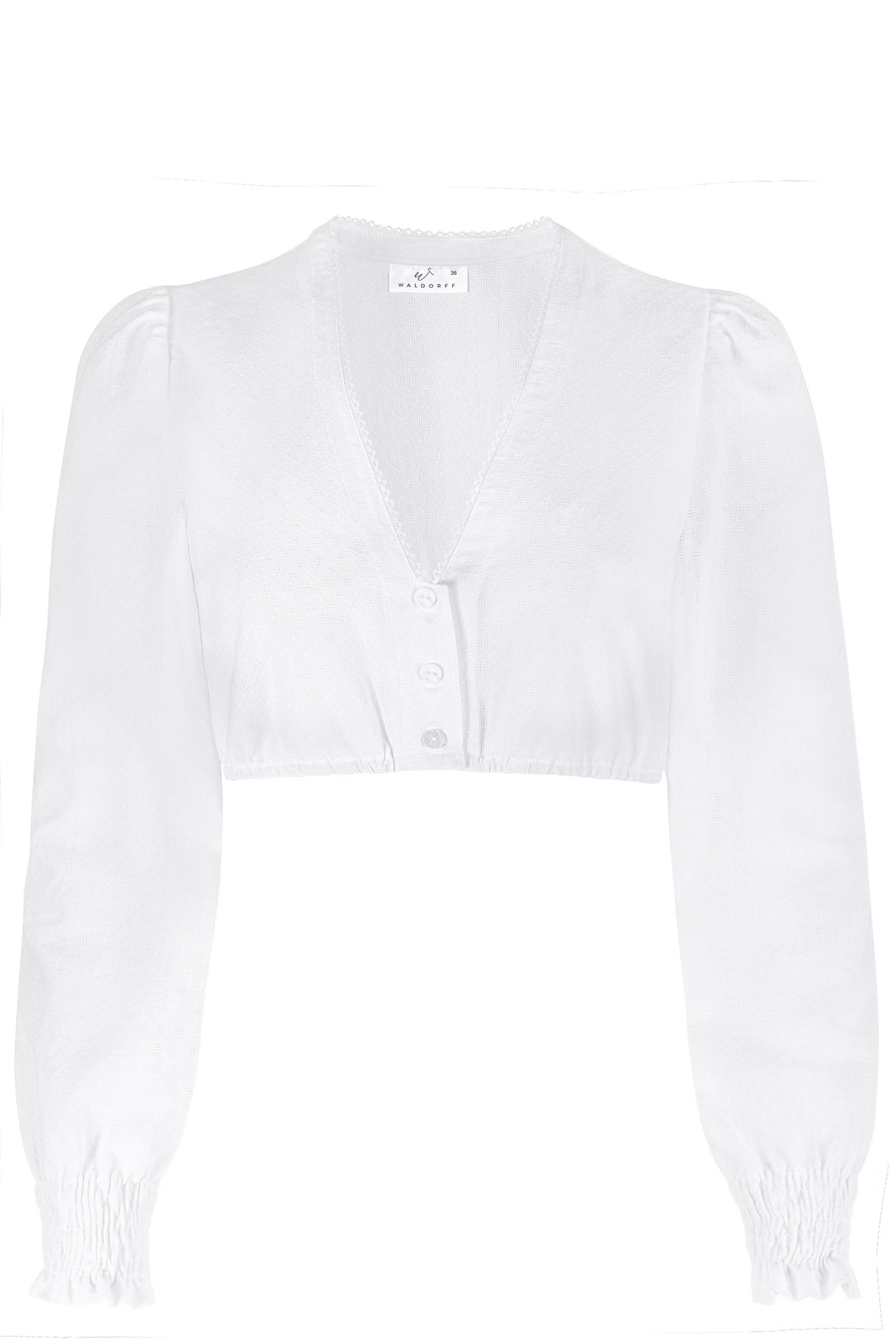 Dirndlbluse THEKLA ~ weiß