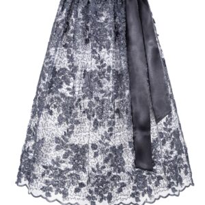 Dirndlschürze SUSAN (70 cm) ~ blaugrau