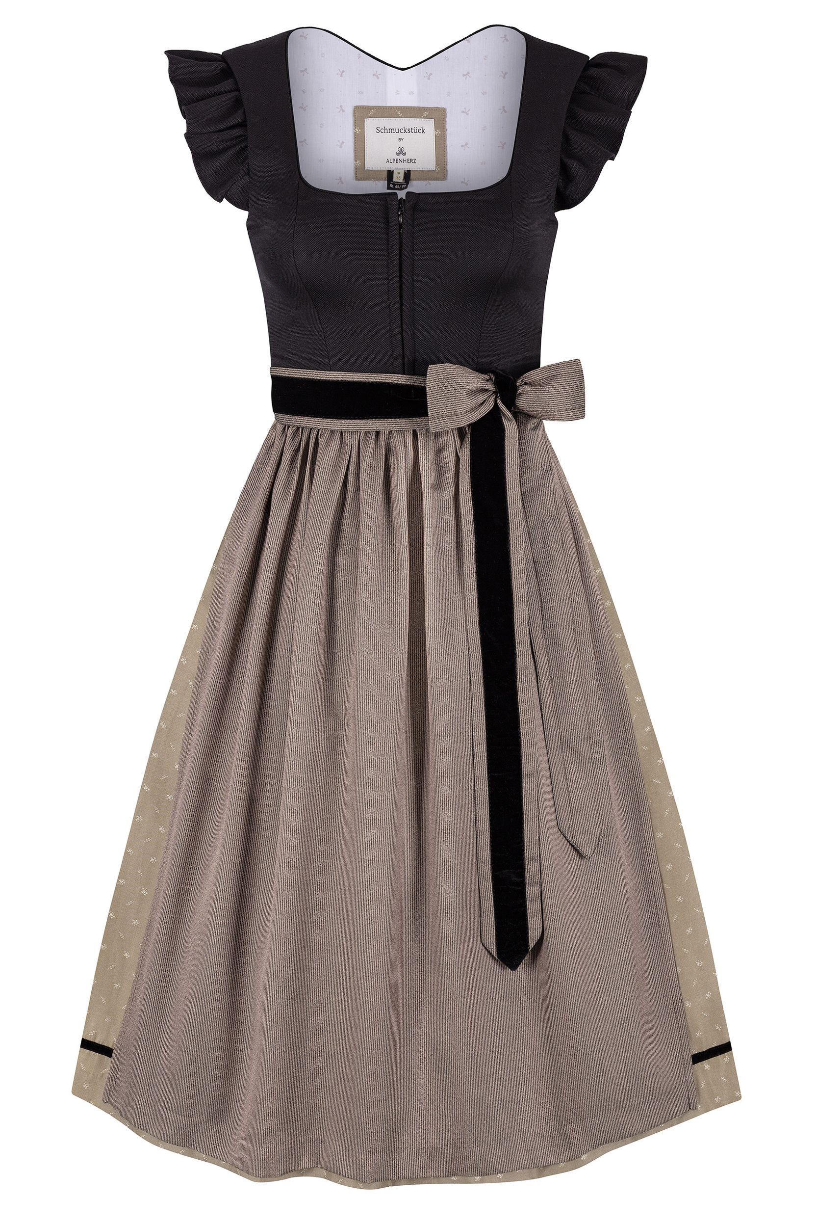Dirndl ELLA (75 cm) ~ schwarz