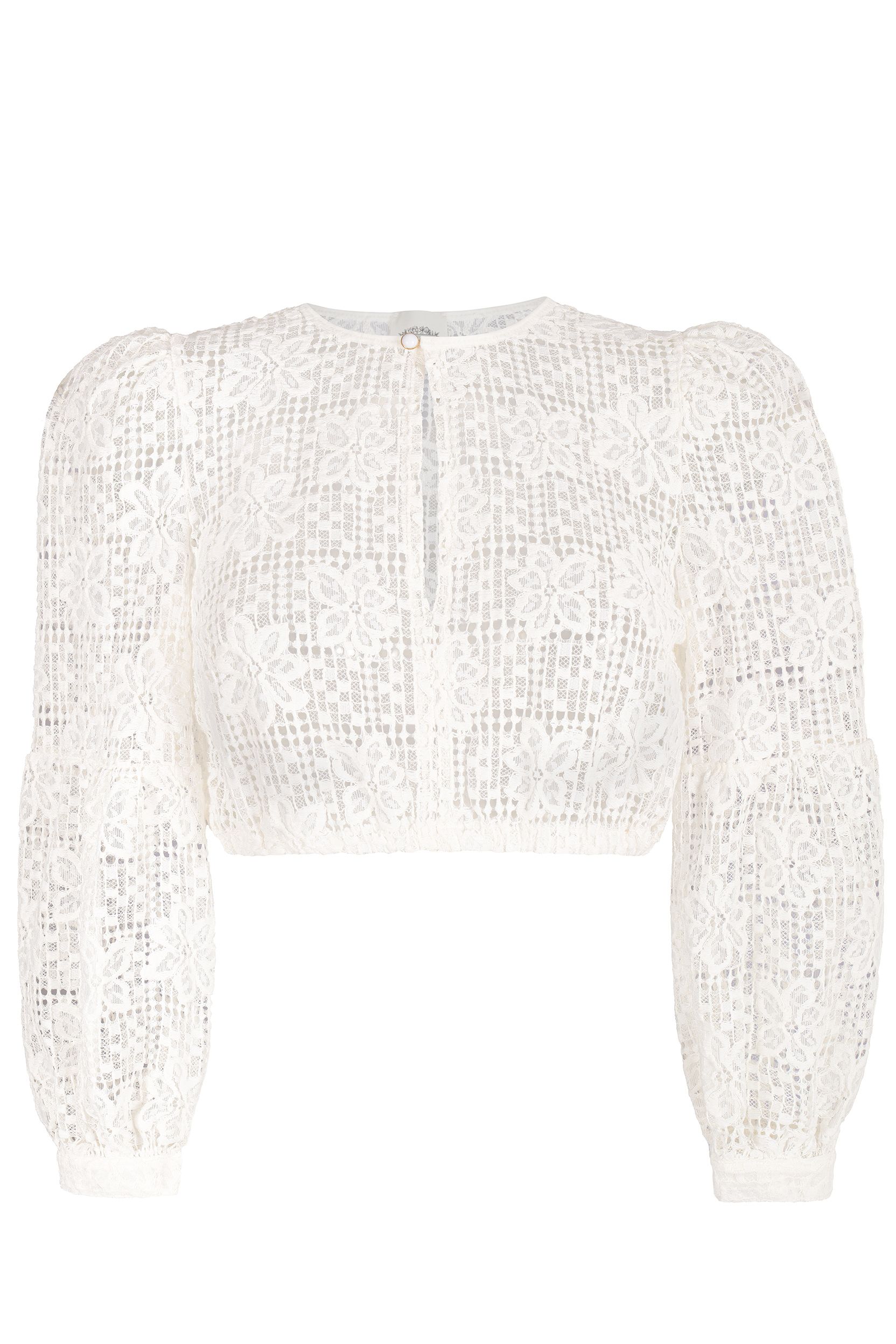 Dirndlbluse CONNY ~ creme
