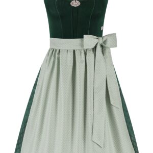 Dirndl FRIEDA (65 cm) ~ dunkelgrün, salbei