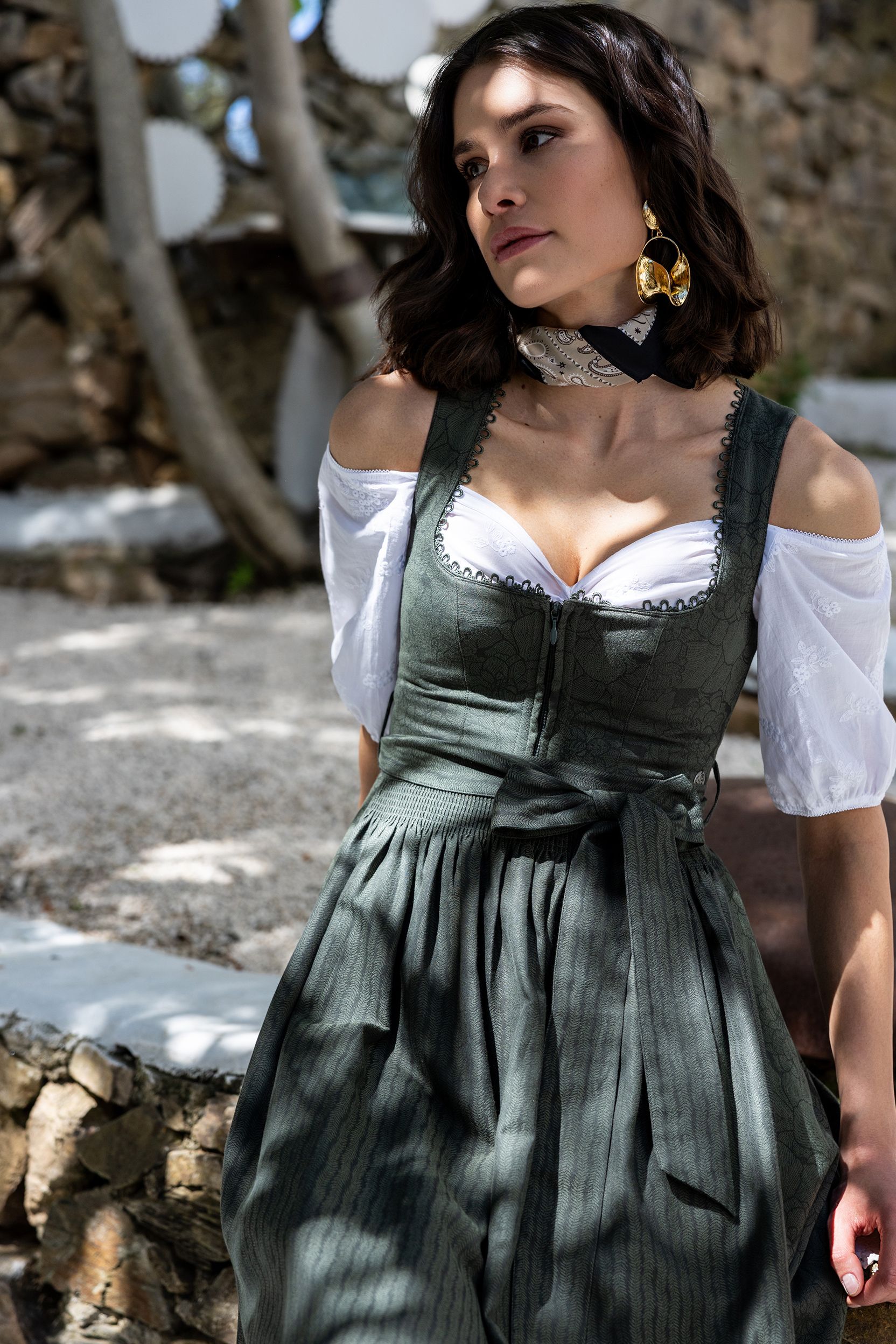 Dirndl THALBERG (75 cm) ~ dunkelgrün
